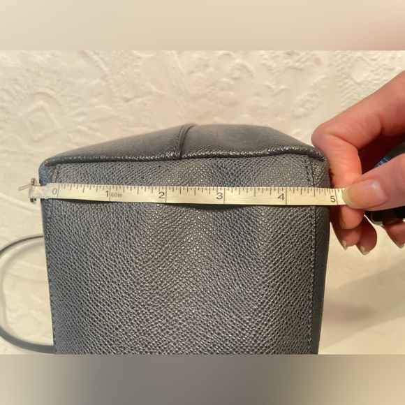 Coach X Grain Zip Top Tote Denim Blue NWOT Bag - Picture 8 of 13